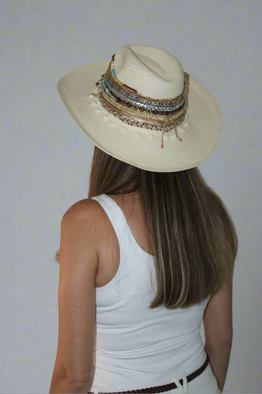 Vintage Wheel Ivory Sustainable Hat