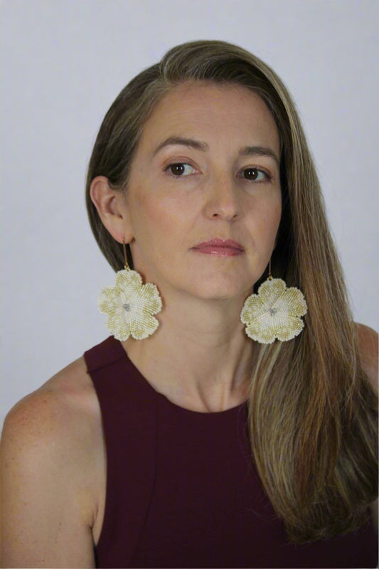 Cayenne Miyuki Glass Beads Stud Earrings