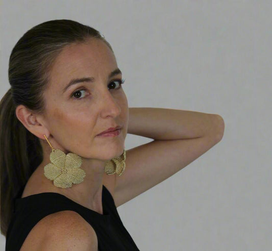 Gold Cayenne Stud Earrings