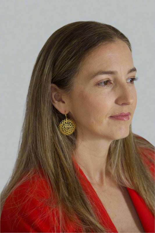 Filigree French Hooks Earrings