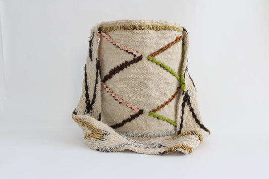 Green-Pink Sustainable Gwati Cross-Bag