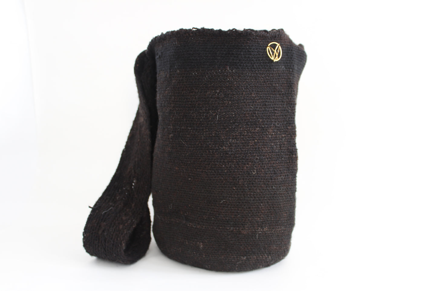 Large Sustainable Black-Brown Gwati Cross-bag