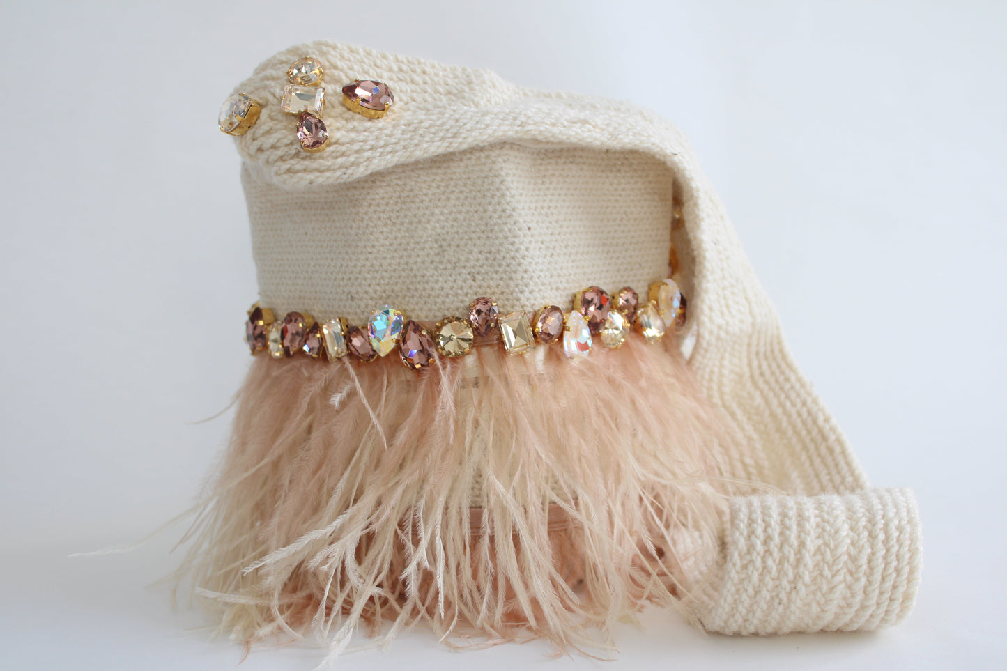 Mini Swarovski Ivory Handmade Sustainable Bag