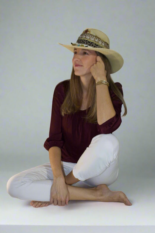 Burgundy Nashville Star Sustainable Hat