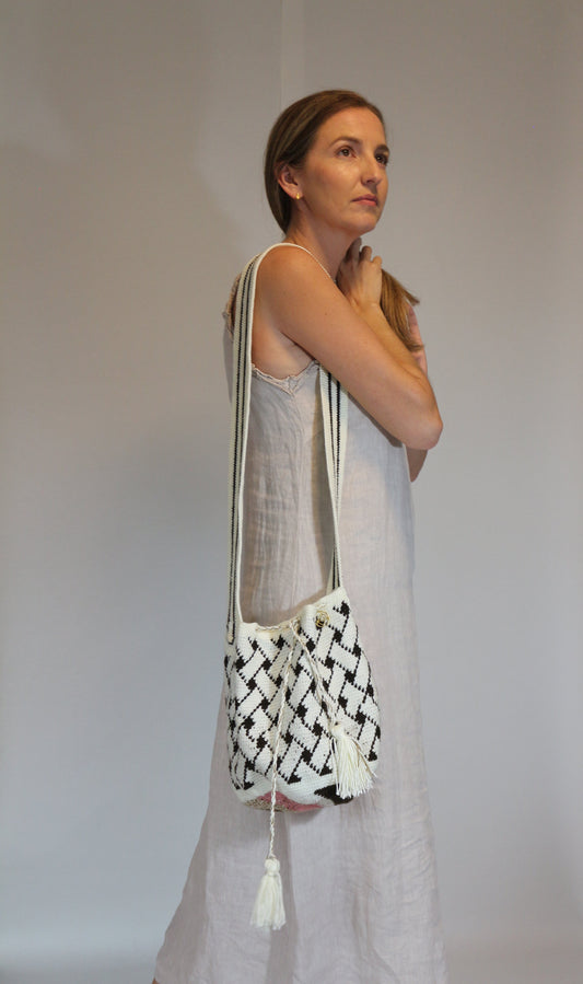 Sustainable Domino Wool Bag