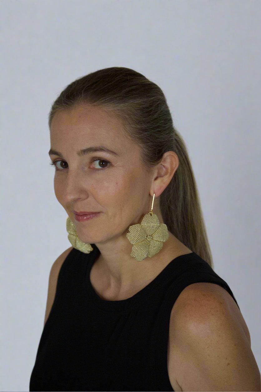 Gold Cayenne Stud Earrings