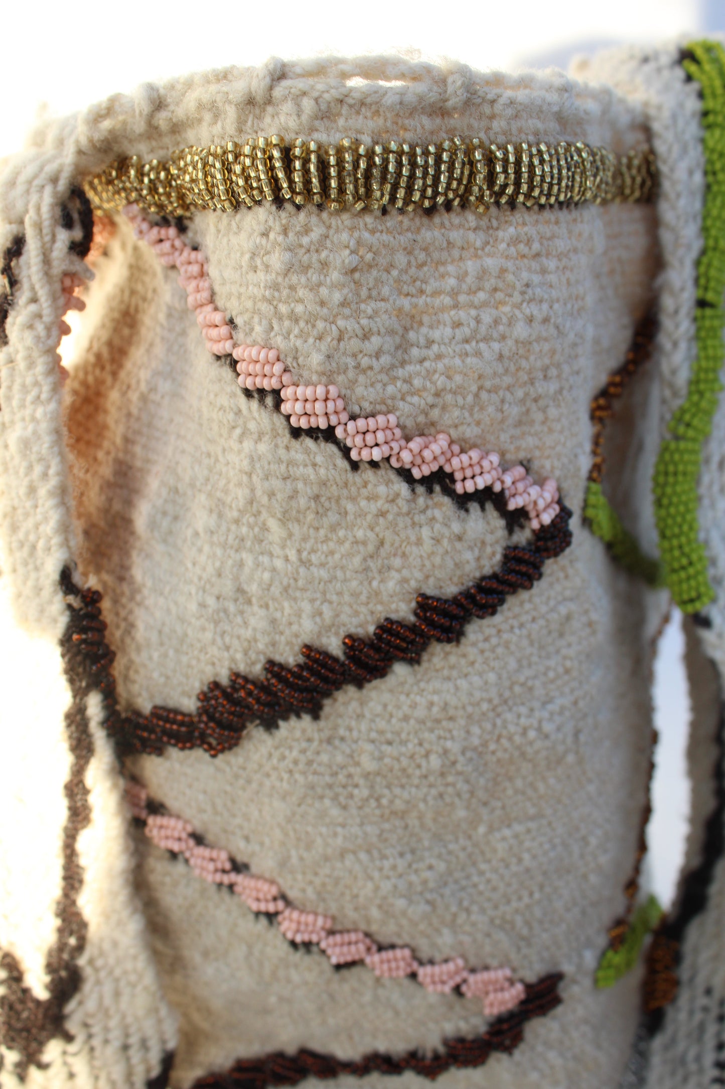 Green-Pink Sustainable Gwati Cross-Bag